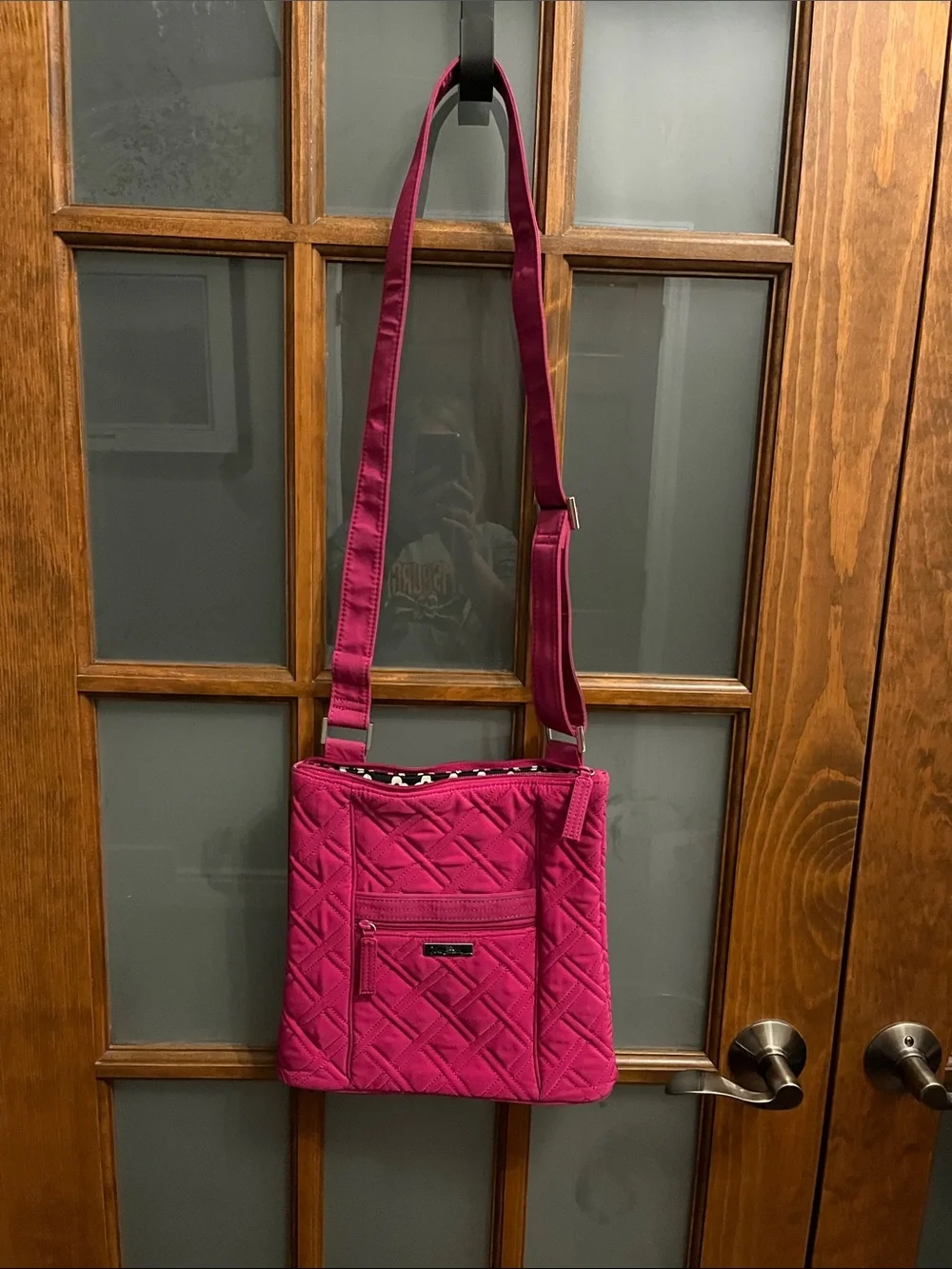 Vera Bradley Bright Pink Quilted Crossbody Bag